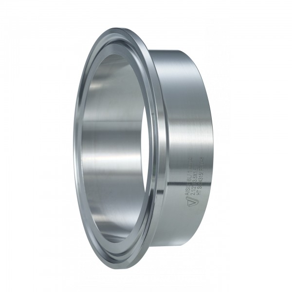 unions - stainless steel - Food pipes - fittings - CLAMP FERRULE SMS L=21,50 mm Clamps ferrule SMS